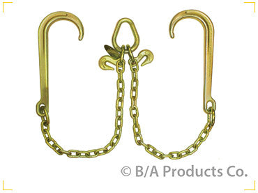 Z11-1 - Grab Hook & 15 Classic Style J Hook Chain - 8ft (Pair