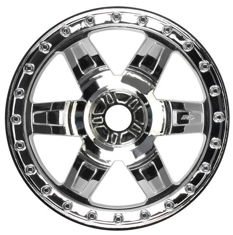 Proline racing 1/10 Desperado 3.8″ Chrome Wheels (2) 2732-01